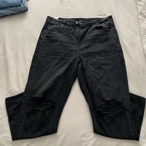 AE ripped mom jeans